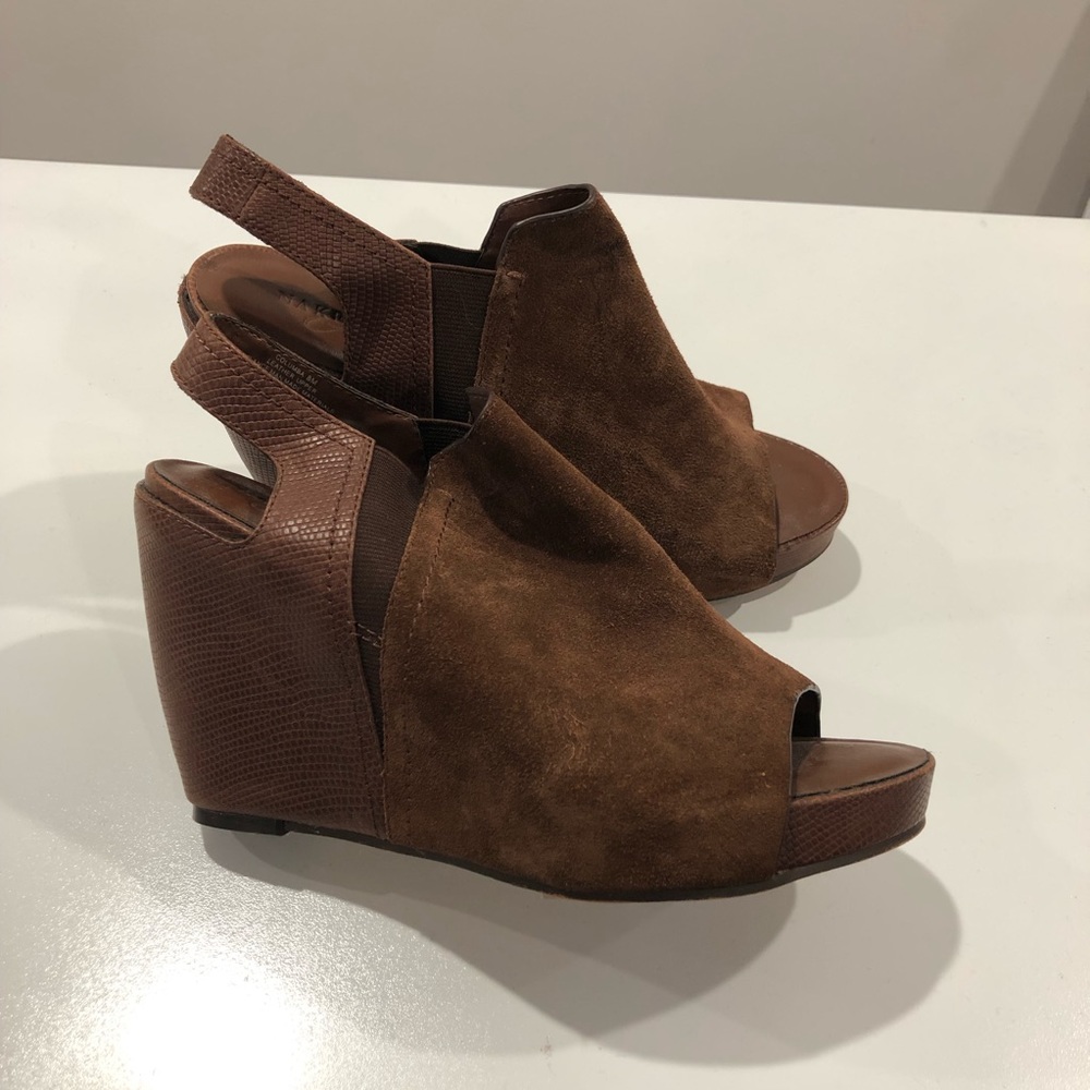Naked Feet Brown Wedge Sandal